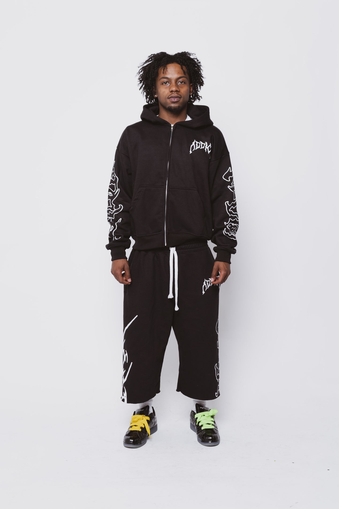 Black Essential Zip Up