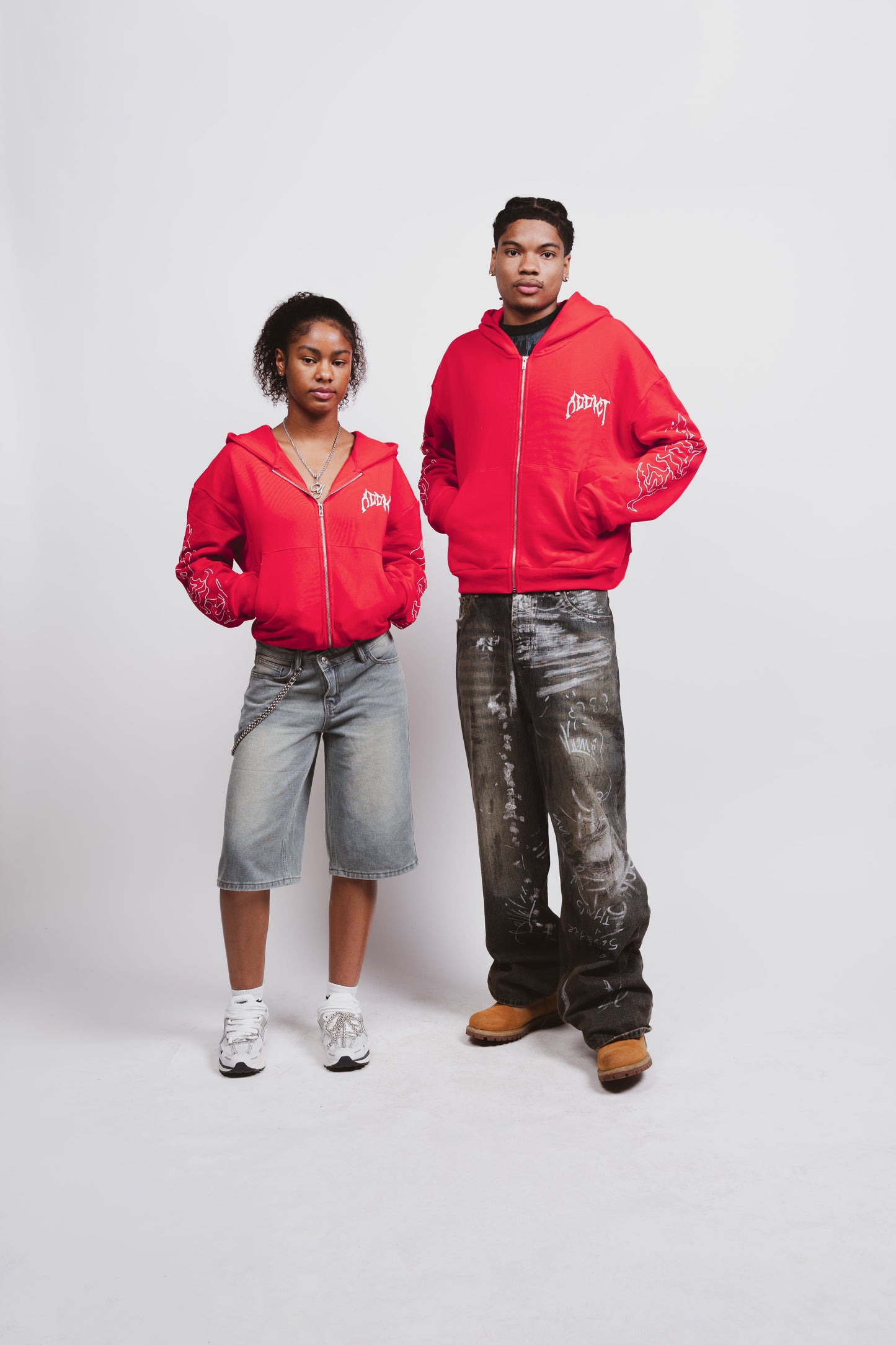 Red Essential zip up