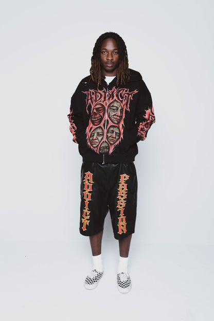 Sh*t Faced Black Zip up
