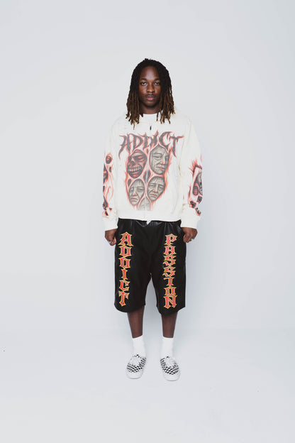 Sh*t Faced Cream Zip up
