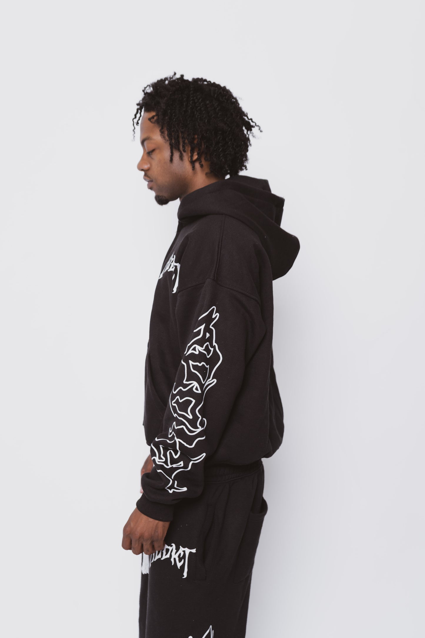 Black Essential Zip Up