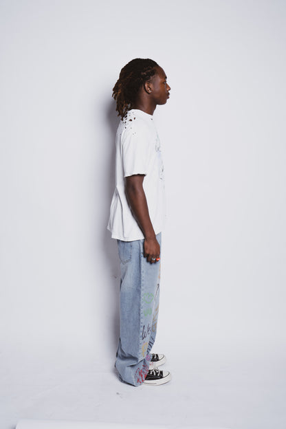 Scribble Scrabble Denim