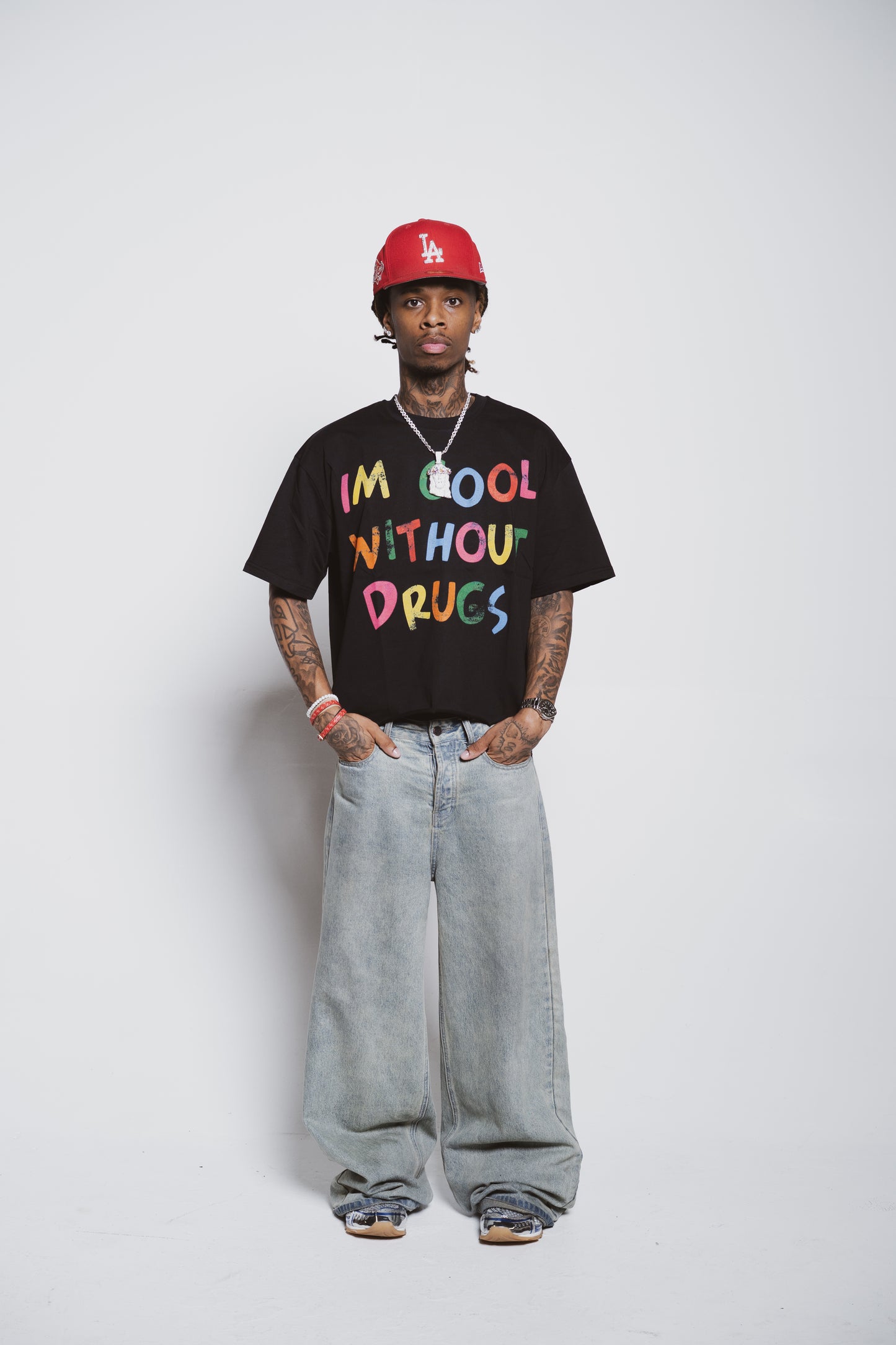 Cool Without Drugs Black Tee