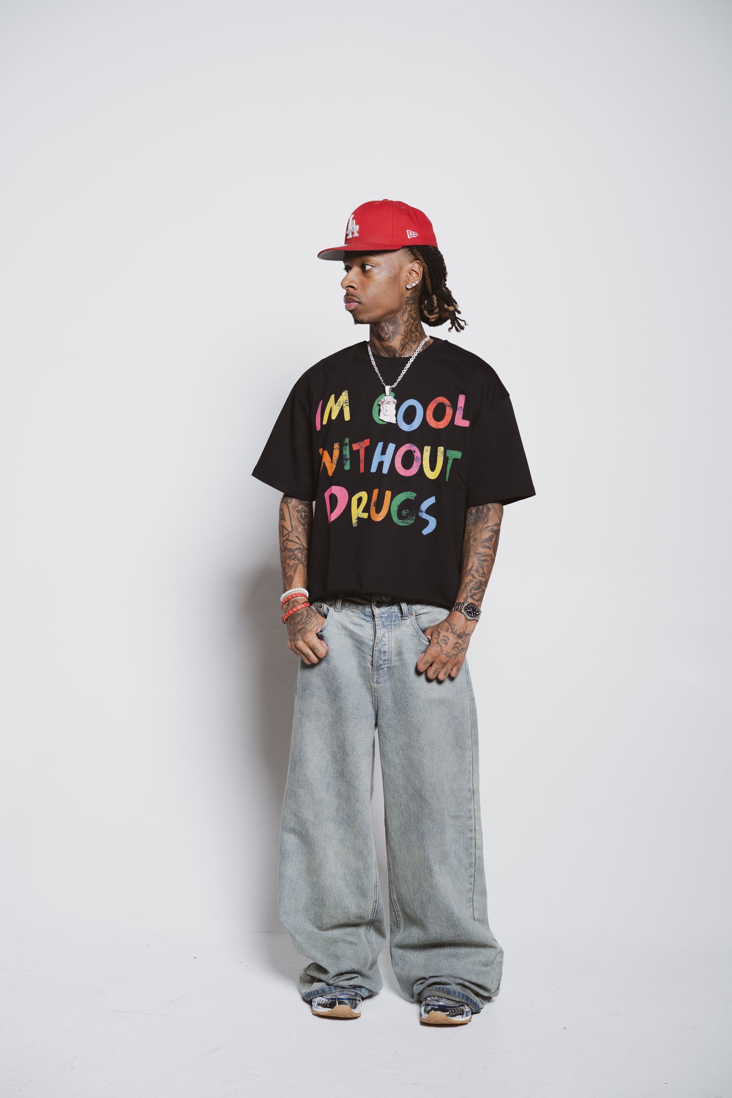 Cool Without Drugs Black Tee