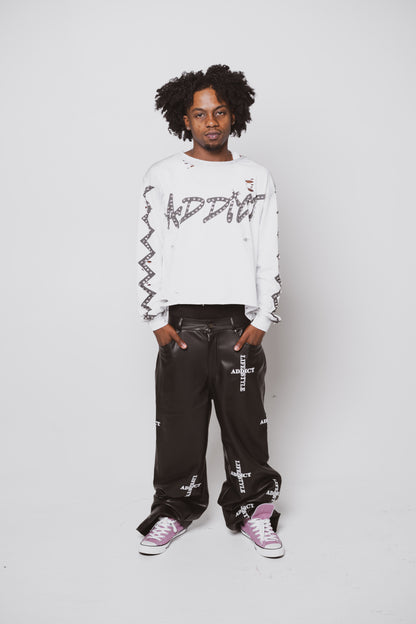 White Spending Addiction Long Sleeve