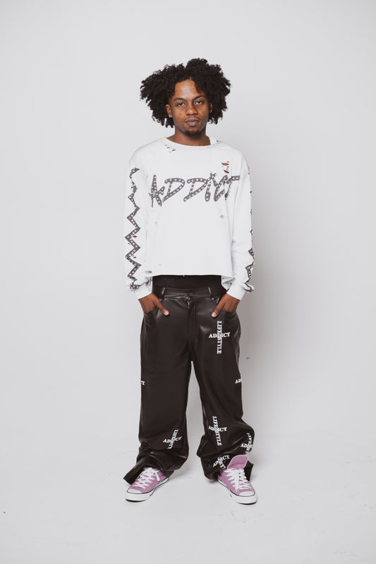 White Spending Addiction Long Sleeve