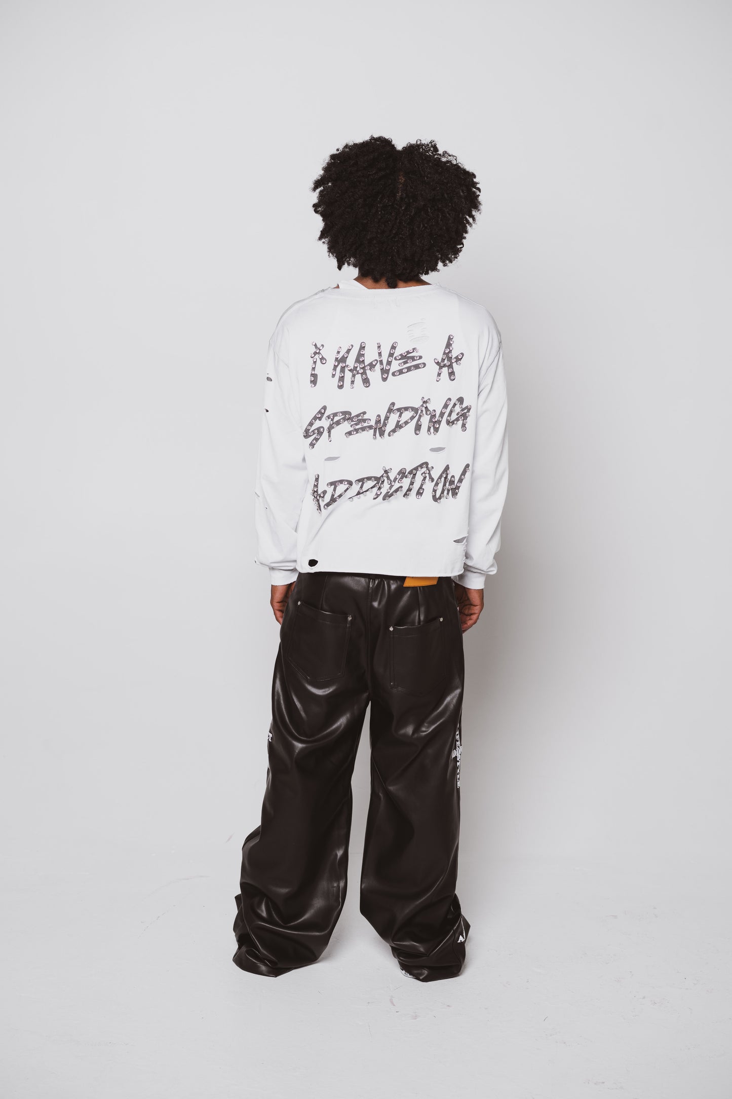 White Spending Addiction Long Sleeve