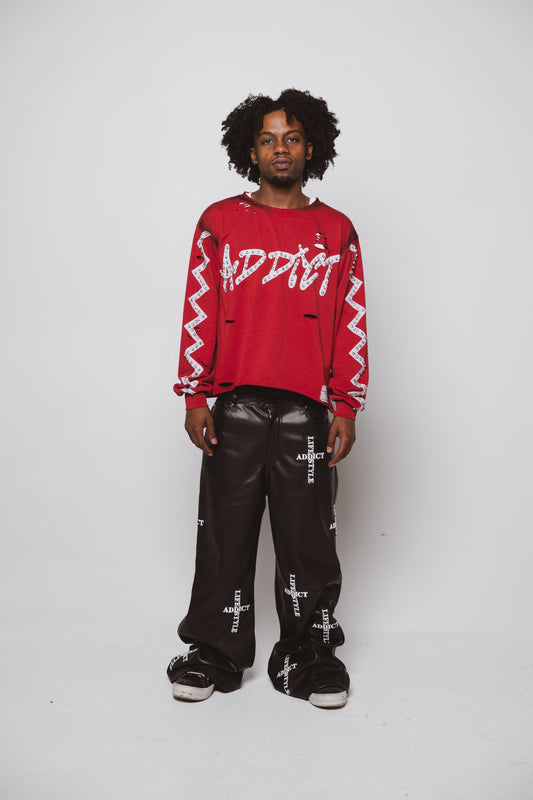 Red Spending Addiction Long Sleeve