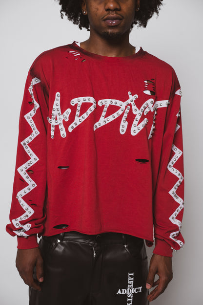 Red Spending Addiction Long Sleeve