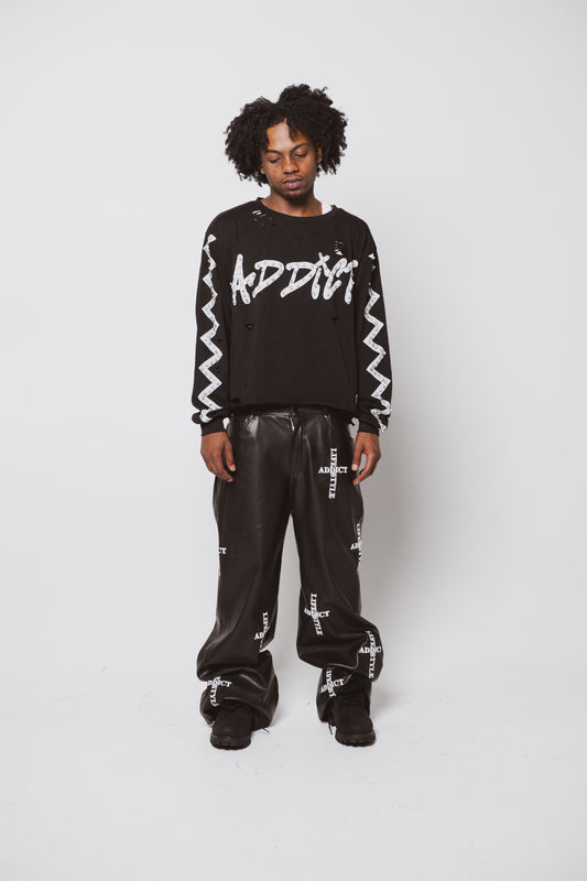 Black Spending Addiction Long Sleeve