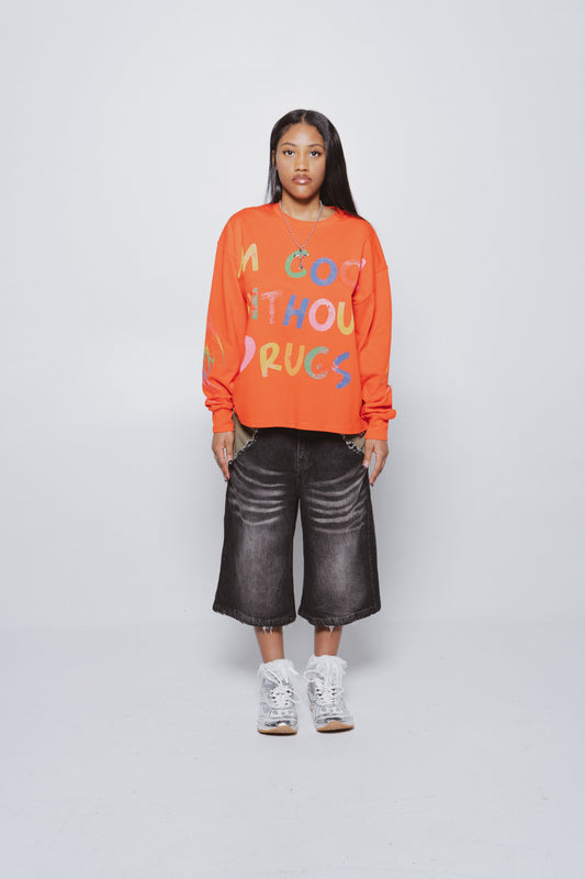 Cool Without Drugs Red Long Sleeve