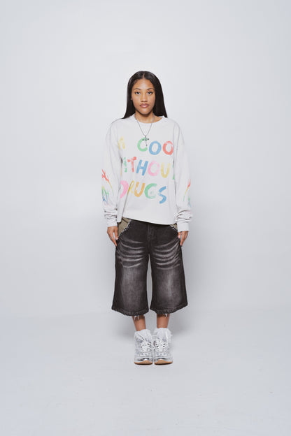 Cool Without Drugs Grey Long Sleeve