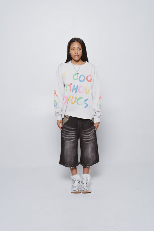 Cool Without Drugs Grey Long Sleeve