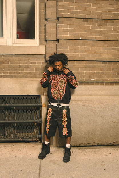 Sh*t Faced Black Zip up