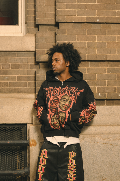 Sh*t Faced Black Zip up